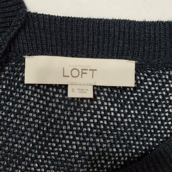 LOFT Mesh Batwing Pullover Top Sz. S - Picture 6 of 6